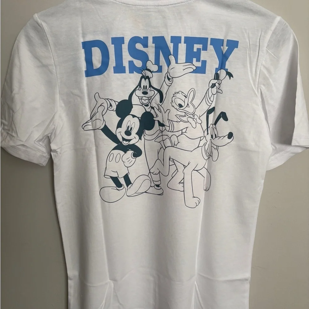 Disney White T-Shirt with Mickey and Friends